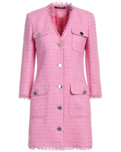 Tagliatore 0205 Overcoat & Trench Coat - Pink