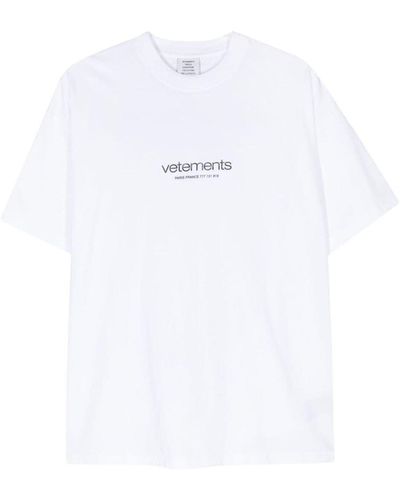Vetements T-shirt - Blanc