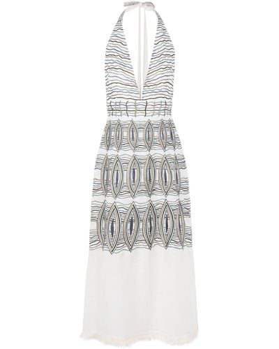 Emporio Sirenuse Maxi-Kleid - Weiß