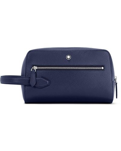 Montblanc Beauty Case Leather - Blue