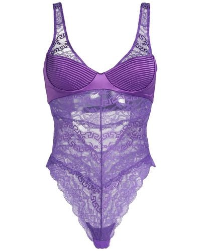 Versace Lingerie Bodysuit - Purple