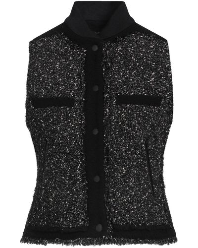 Rag & Bone Vest Wool, Polyester, Acrylic, Nylon, Virgin Wool - Black
