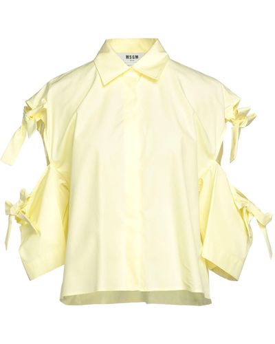 MSGM Light Shirt Cotton - Yellow