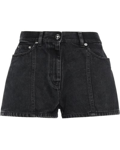 Versace Short en jean - Noir