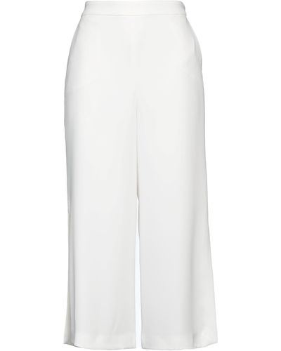 Hanita Pantaloni Cropped - Bianco