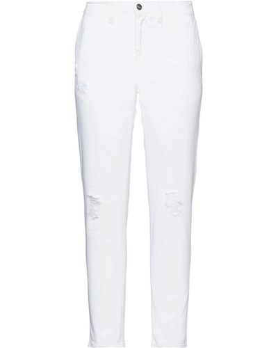 2W2M Pantaloni Jeans - Bianco