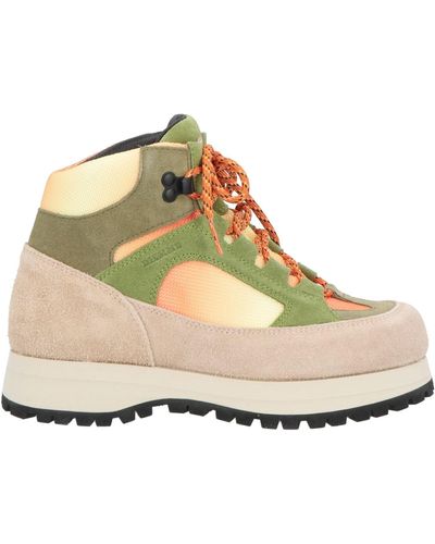 Diemme Military Ankle Boots Leather, Textile Fibers - Natural