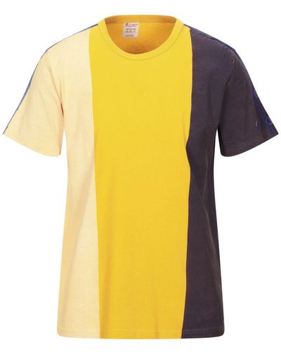 Champion Colour Block Print T-shirt - Yellow