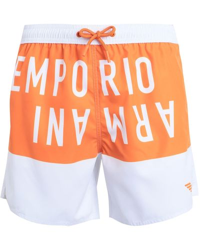 Emporio Armani Swim Trunks - Orange