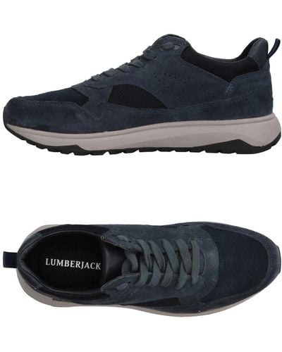 Lumberjack Midnight Sneakers Soft Leather, Textile Fibers - Blue