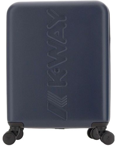 K-Way Valise à roulettes - Bleu