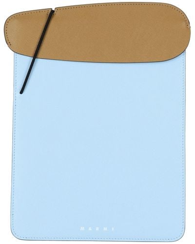 Marni Covers & Cases Cow Leather, Brass - Blue