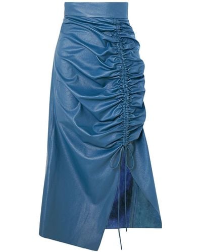 Matériel Midi Skirt - Blue