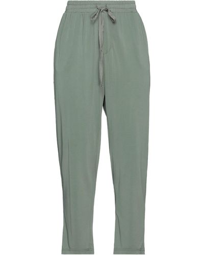 EMMA & GAIA Cropped Trousers - Green
