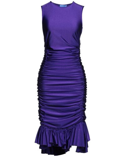 Mugler Midi Dress - Purple