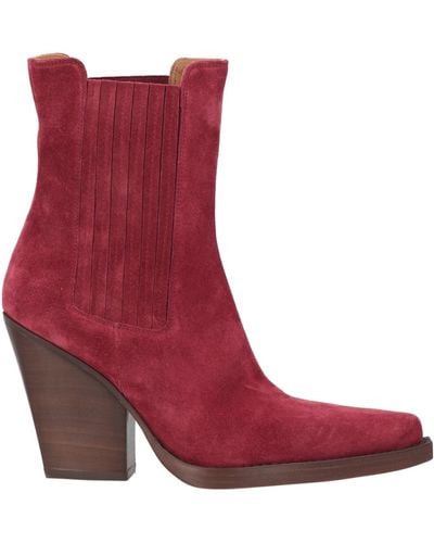 Paris Texas Ankle Boots - Red