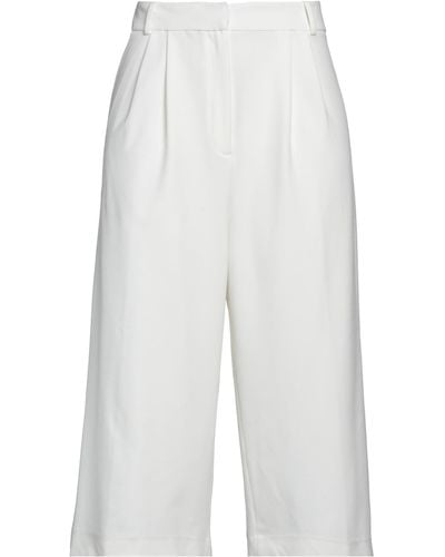 Tibi Cropped Pants - White