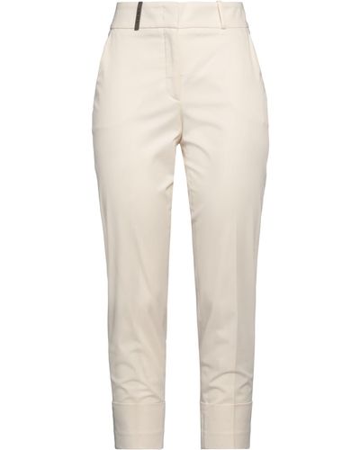 Peserico Trousers - Natural