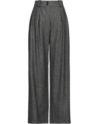 Ines De La Fressange Paris Pants Wool, Polyester, Acrylic, Silk, Polyamide - Gray