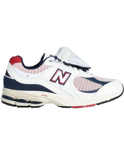 New Balance Sneaker basse in pelle bianca e mesh con dettagli a contrasto - Multicolore