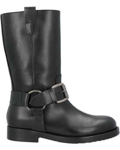 Anna F. Boot Leather - Black