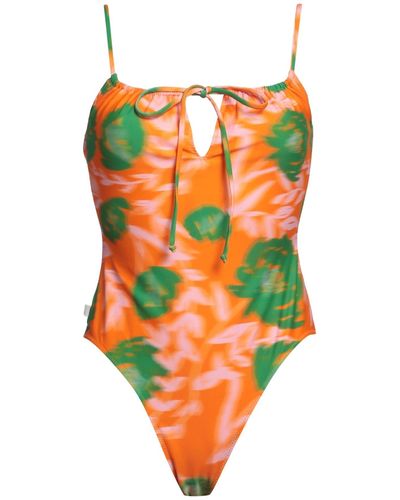 Ganni One-piece Swimsuit - Red