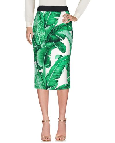 Dolce & Gabbana Midi Skirt - Green