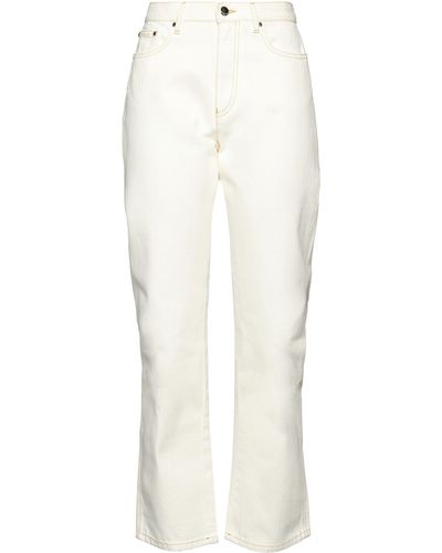 Moncler Pantaloni Jeans - Bianco