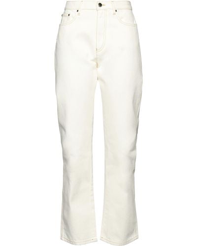 Moncler Pantalon en jean - Blanc