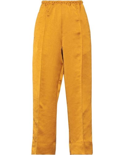 Palm Angels Trousers - Yellow