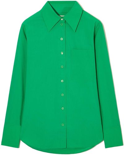 COS Oversized Tailored Shirt - Green