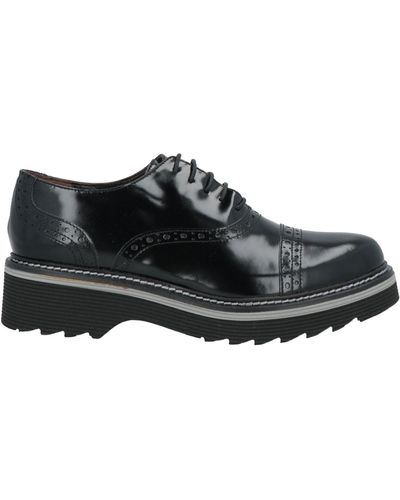 Laura Bellariva Lace-Up Shoes Leather - Black