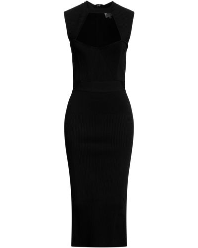 Hervé Léger Vestido midi - Negro