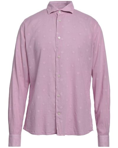 MASTRICAMICIAI Shirt Cotton, Elastane - Purple