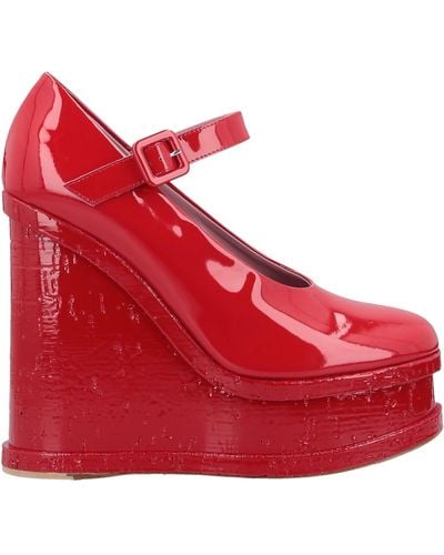 HAUS OF HONEY Court Shoes - Red