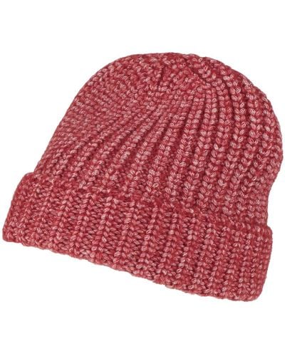Eleventy Brick Hat Alpaca Wool, Cotton - Red