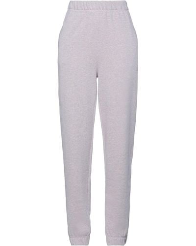 Ganni Lilac Pants Cotton, Polyester - Gray