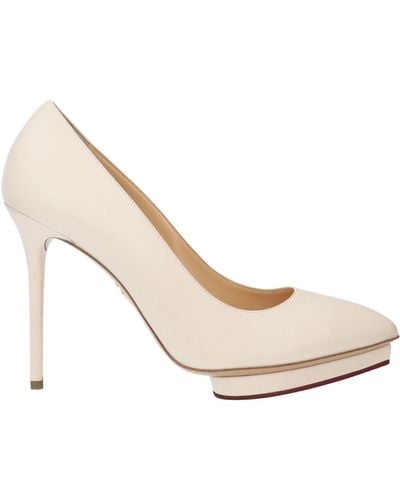 Charlotte Olympia Ivory Pumps Leather - White