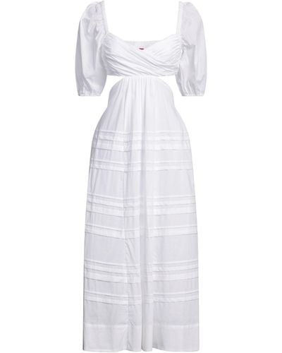 STAUD Midi Dress - White