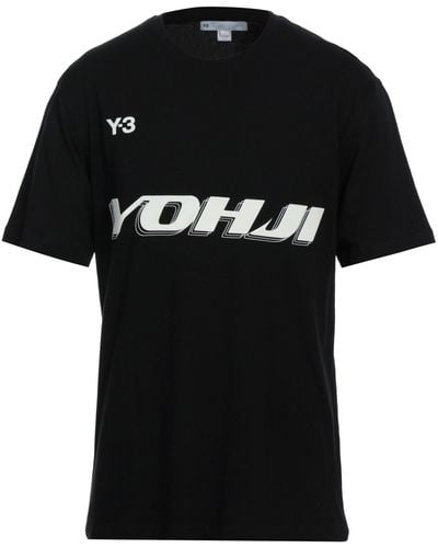 Y-3 T-Shirt Cotton, Elastane - Black