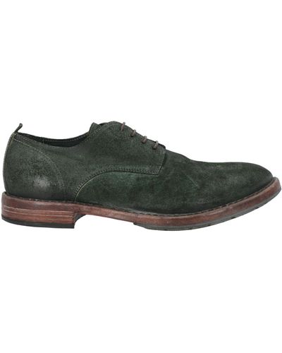 Moma Dark Lace-Up Shoes Leather - Green