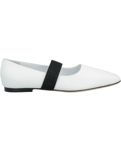 Burberry Ballet Flats - White