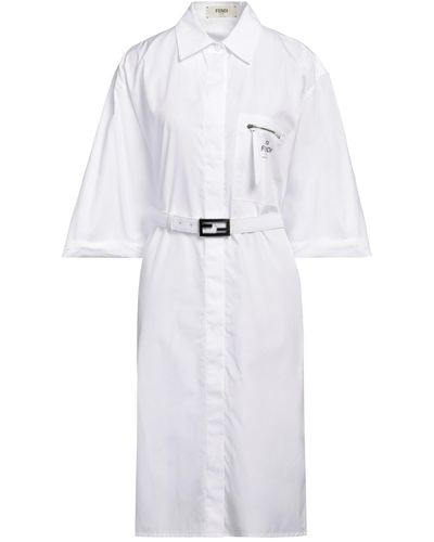 Fendi Midi Dress - White