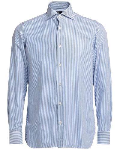 Luigi Borrelli Napoli Shirt Cotton - Blue