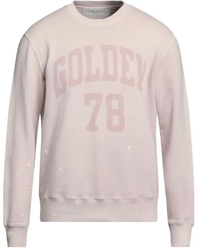 Golden Goose Logo-print Cotton Sweatshirt - Pink
