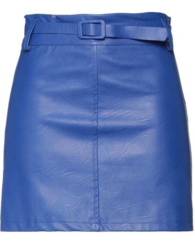Boutique De La Femme Mini Skirt - Blue
