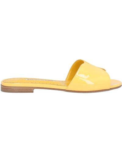 Manolo Blahnik Sandalias - Amarillo