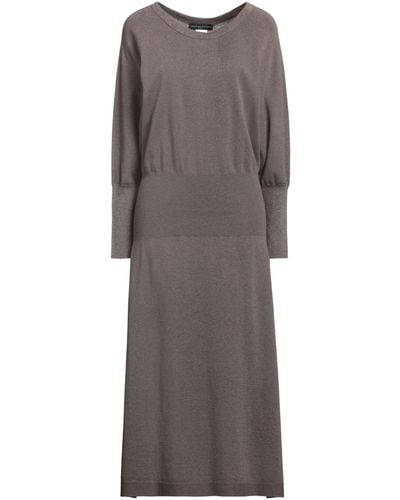 Fabiana Filippi Light Midi Dress Cashmere - Gray