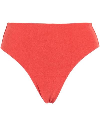 Faithfull The Brand Bikini Bottoms & Swim Briefs - Red