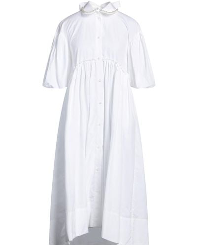 Simone Rocha Midi Dress Cotton - White